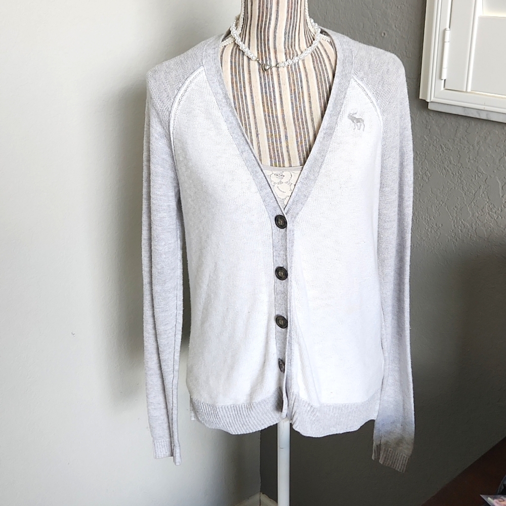 Abercrombie&Fitch light cardigan White/gray